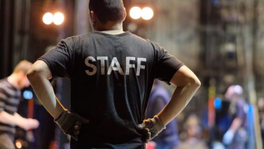 Event staff on site for conference production