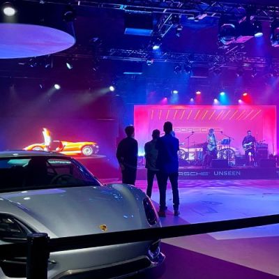 Interior view of Porsche Activation and SXSW - Live Event Production